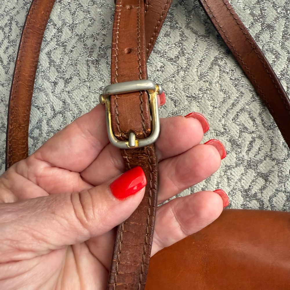 Celine Vintage Brown Leather Crossbody Bag - Picture 5 of 14